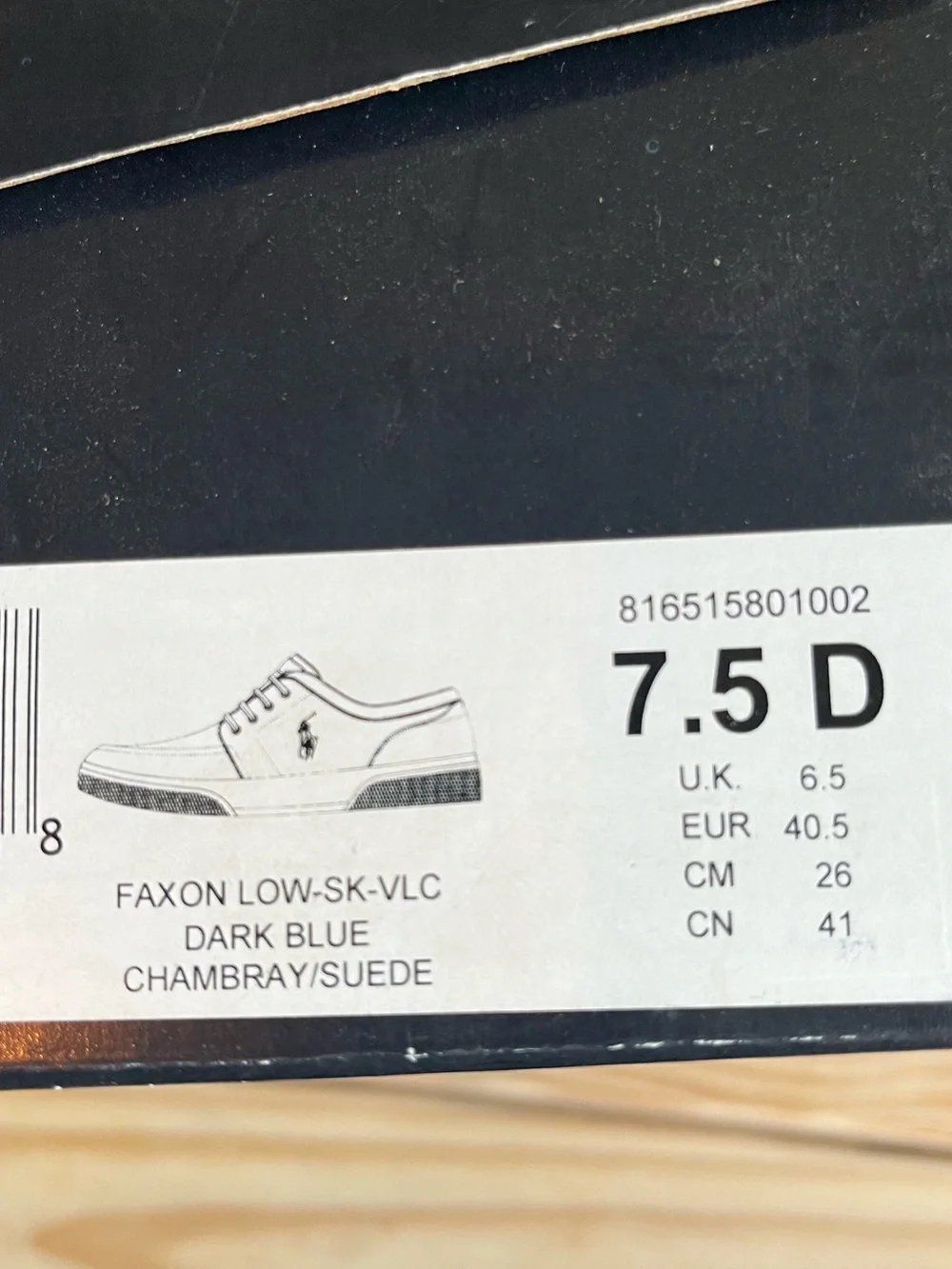 Ralph Lauren Polo Navy Box with Yellow Logo